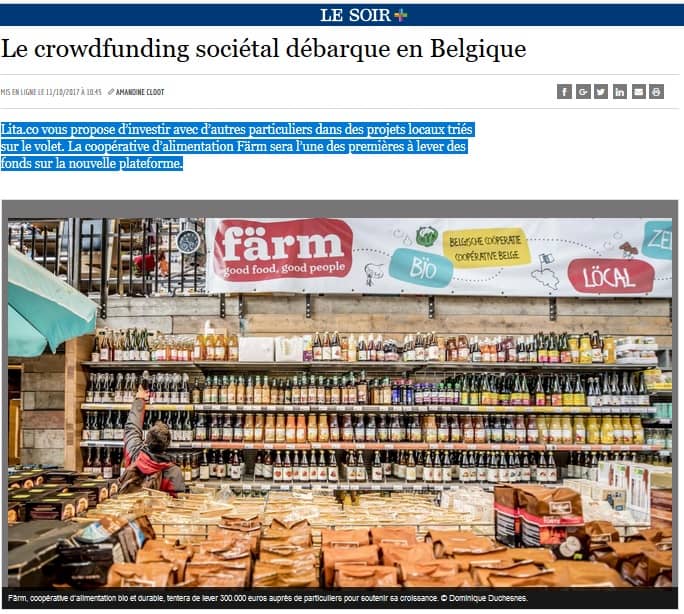 Le crowdfunding sociétal débarque en Belgique