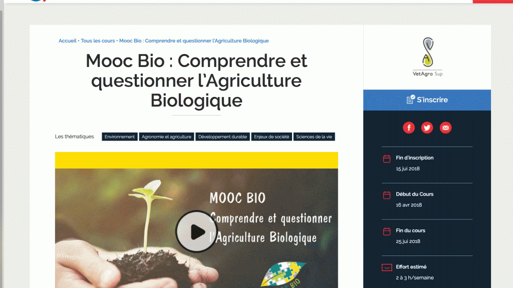 Formation « vendeur en alimentation Bio et Durable »