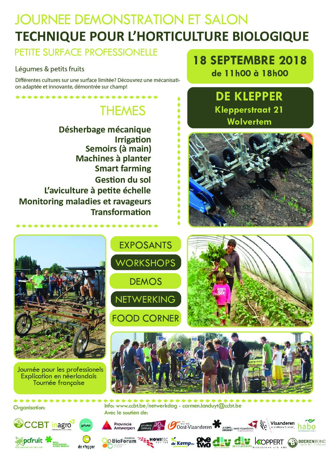 Journée démonstration et salon technique pour l’horticulture biologique