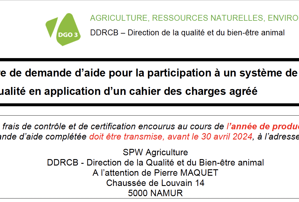 Aides à la Certification – demande à renvoyer avant le 30/04 !