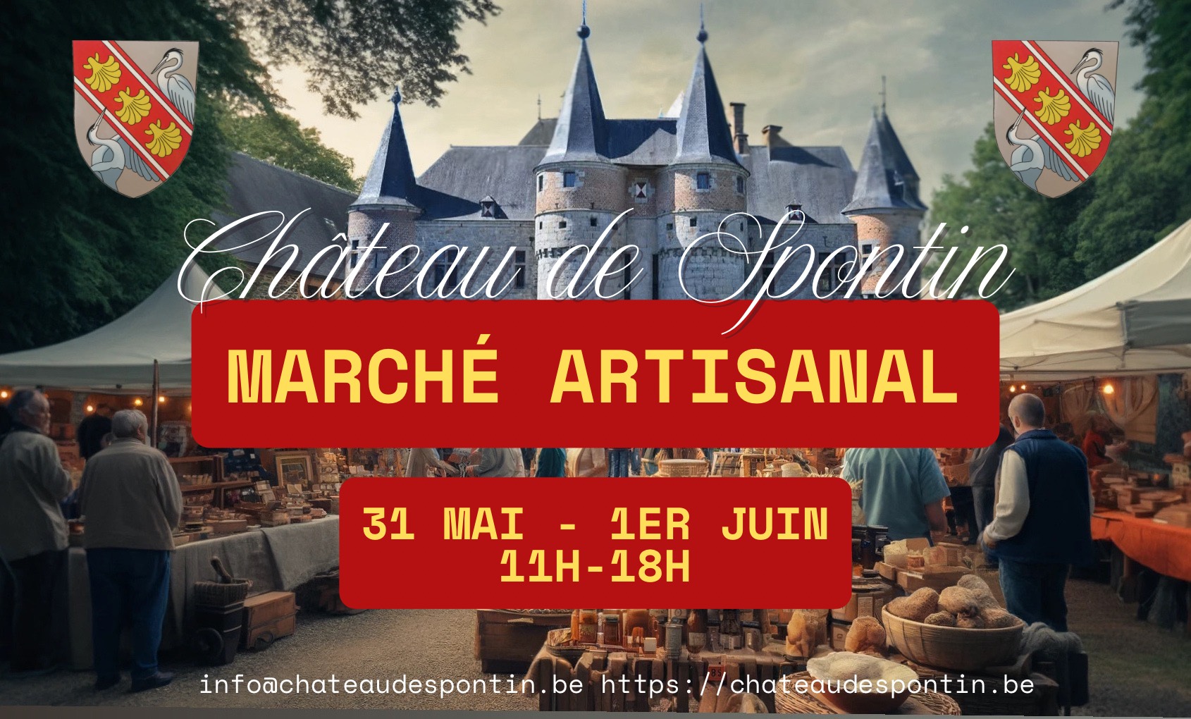 Marché artisanal du Château de Spontin