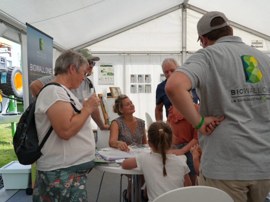 Foire de Battice, chapiteau bio