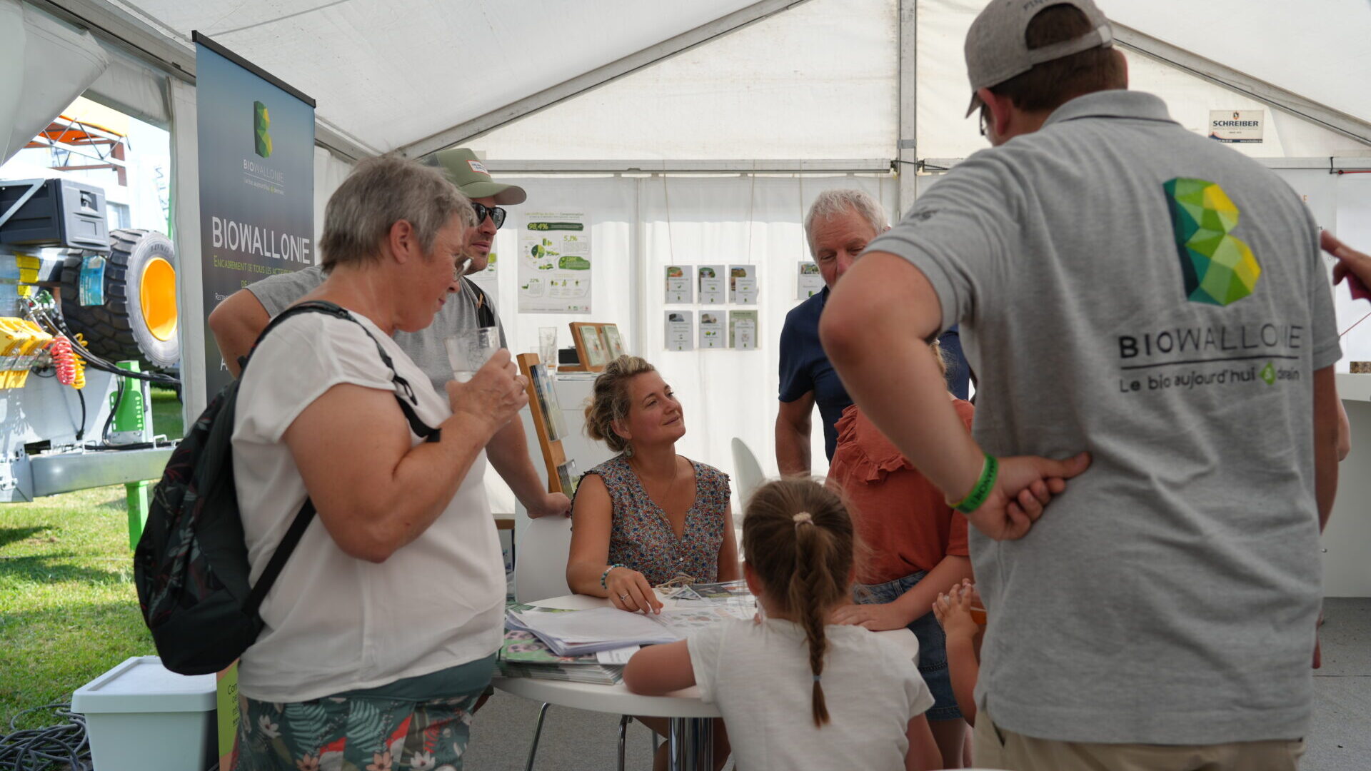 Foire de Battice, chapiteau bio