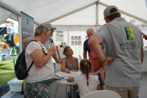 Foire de Battice, chapiteau bio