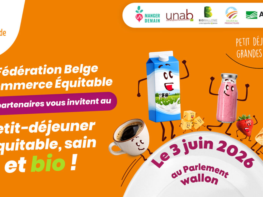 Petit-déjeuner équitable, sain et bio au Parlement wallon